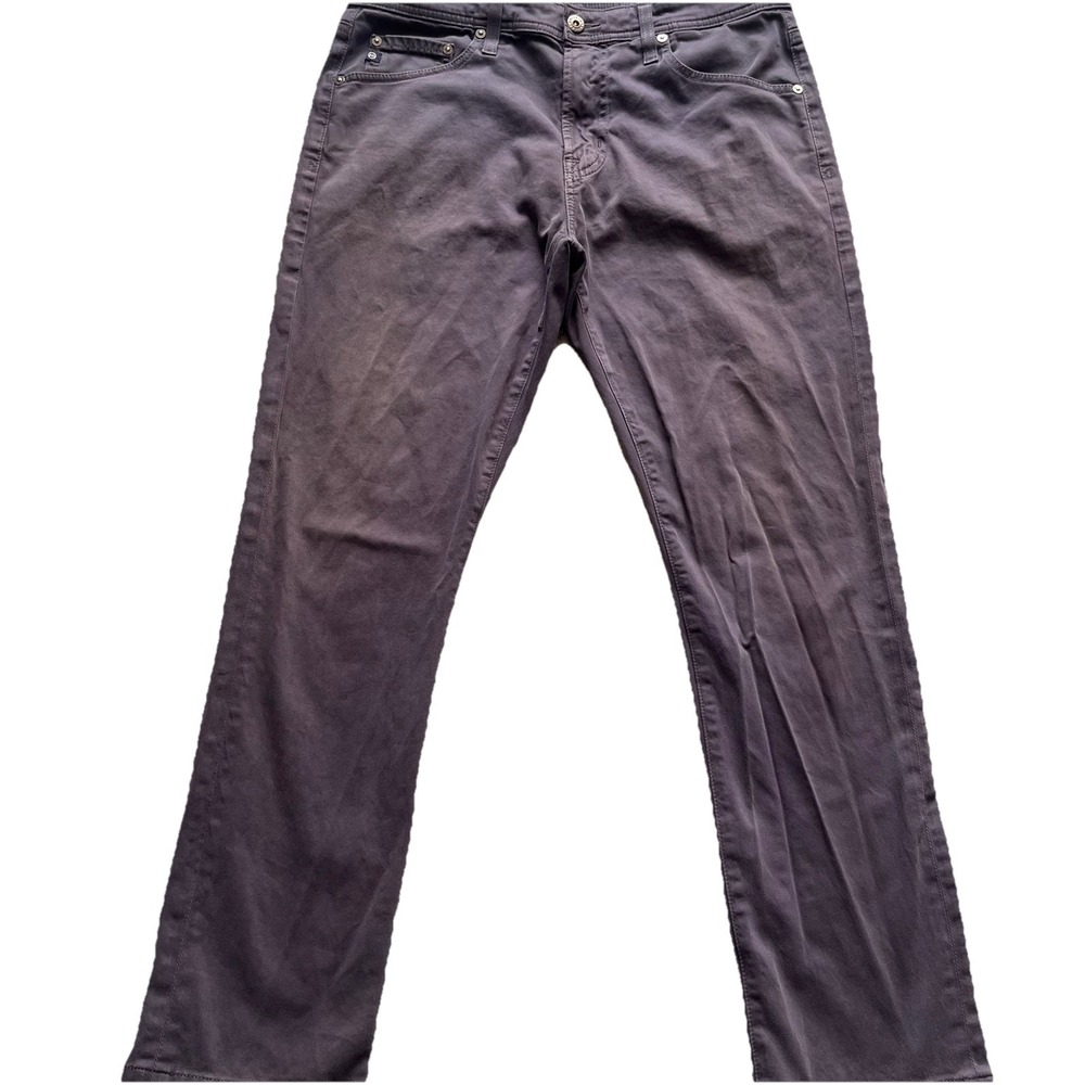 AG Adriano Goldschmied Everett Pants Mens 32x28 Gray Slim Straight Casual Chino